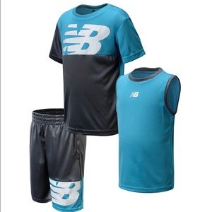 NEW BALANCE Boys 3-Piece Active Short Set